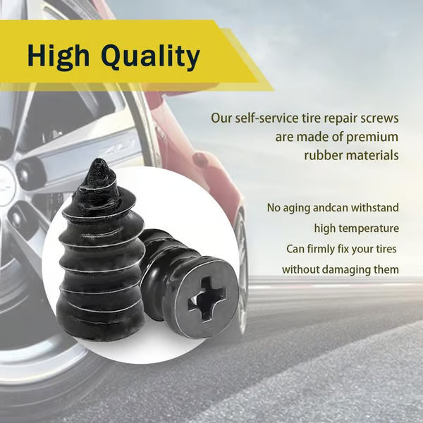 ⚙️Rubber Tire Repair Kit – 2 Sizes Nails + Free Screwdriver