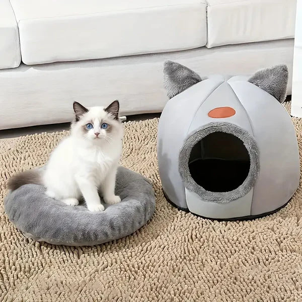 Warm Pet House with Soft Cushion
